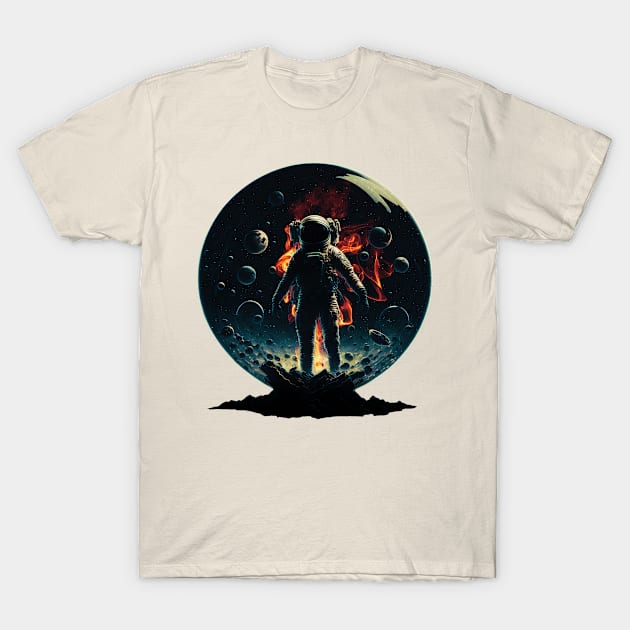 Astronaut Glass Sphere T-Shirt by AnAzArt
